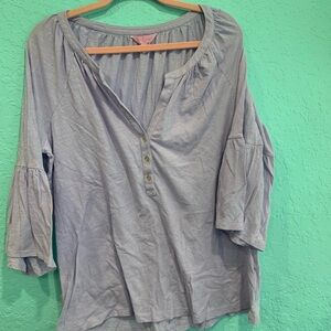Lilly Pulitzer XL Women's Light purple  Button-Up Top
